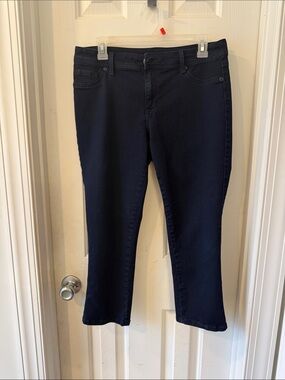 Roz & Ali Navy Cropped Stretch Jeans